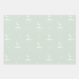 Eid Gift Wrap Paper with modern mosque motifs