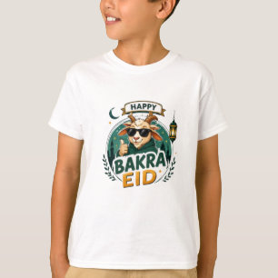 Eid Goat Cartoon Print T-Shirt