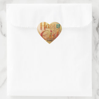 Eid greeting gift Personalized Heart Sticker