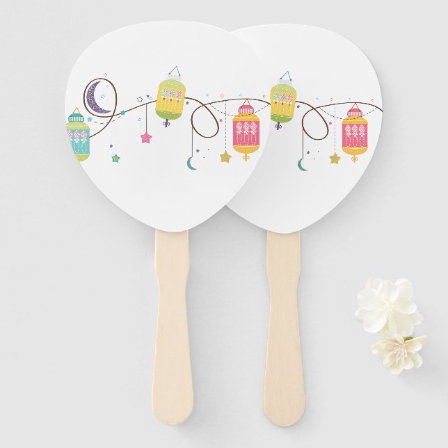 Eid Hand Fans (Front and Back)