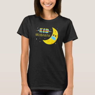 Eid Kid 2022 Mask Muslim Clothing Eid Mubarak T-Shirt