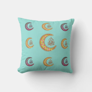 eid mubarak عيد مباركThrow Pillow