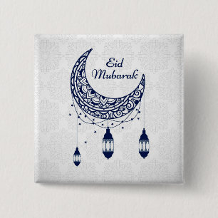 Eid Mubarak 2 Inch Square Button