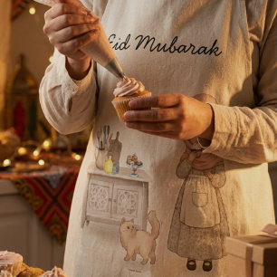 Eid Mubarak Apron Muslim Woman Gift