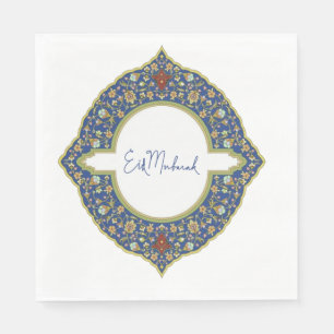Eid Mubarak Blue Napkin