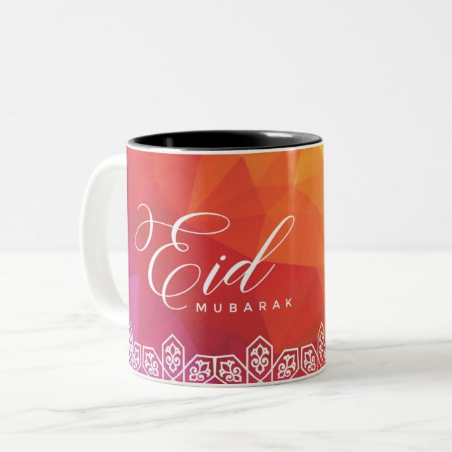 Eid Mubarak Calligraphy Mug (Front Left)