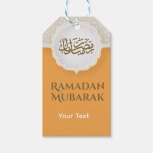 Eid Mubarak Card with Masjid Gift Tags