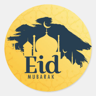 Eid Mubarak Classic Round Sticker