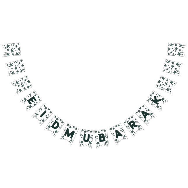 Eid mubarak crescent Islam mubarak stars   Bunting Flags (All)