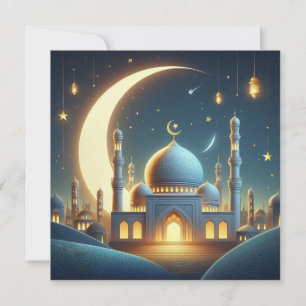 Eid Mubarak Customizable Greetings Text Holiday Card