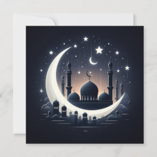 Eid Mubarak Customizable Greetings Text Holiday Card