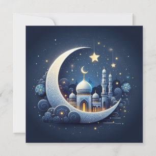 Eid Mubarak Customizable Greetings Text Holiday Card