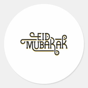 Eid Mubarak Eid Al Fitr Islamic Holidays Muslim Ha Classic Round Sticker