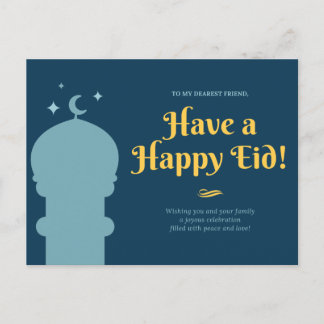 Eid Mubarak Evening Sky – Postcard