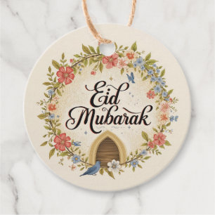 Eid mubarak Floral Gift Tag