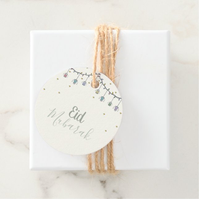 Eid mubarak for eid fitr gift tag (In Situ)