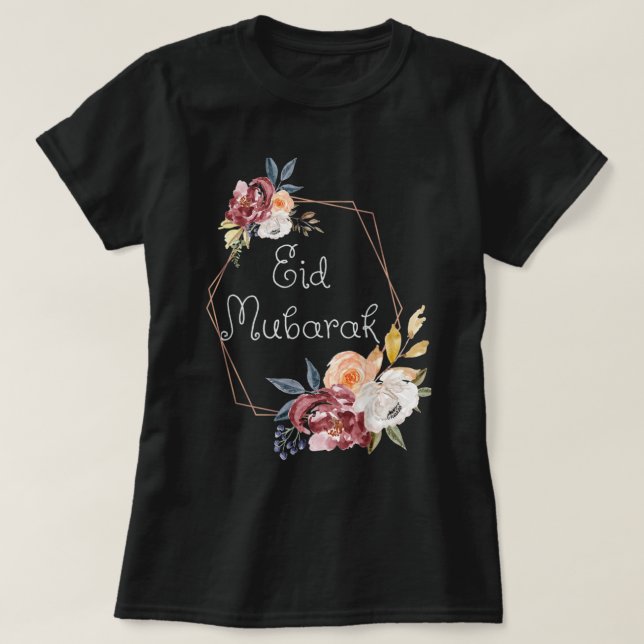 Eid Mubarak for Muslim American Men Eid al fitr al T-Shirt (Design Front)