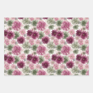 Eid Mubarak Gift Wrap Set – 3 Floral Designs 