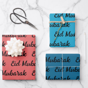 Eid Mubarak Gift Wrapping Paper Sheet