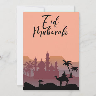 Eid Mubarak Greetings Holiday Card