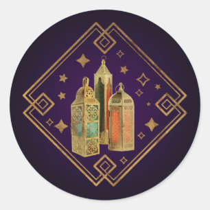 Eid Mubarak - Happy Eid Classic Round Sticker