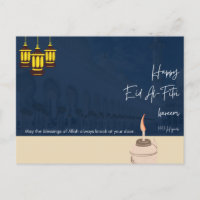Eid Mubarak - Happy Eid - Colourful Calligraphy Po