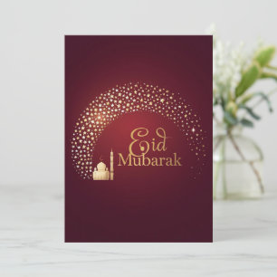 Eid Mubarak Modern Personalized card