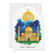 Eid Mubarak Mosque Card