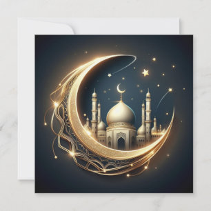 Eid Mubarak Ramadan Customizable Greetings Text Ho Holiday Card