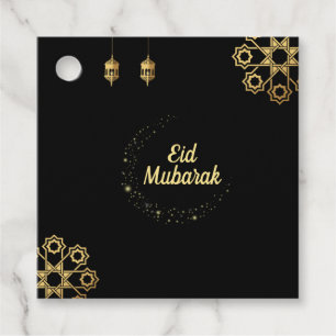 Eid Mubarak / Ramadan Kareem Golden Customize Favour Tags