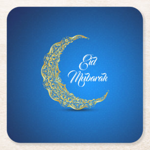 Eid Mubarak / Ramadan Square Paper Coaster