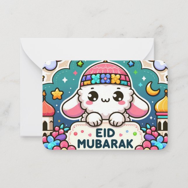 Eid Mubarak Sheep Card (Front)
