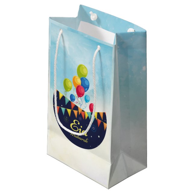 Eid Mubarak Small Gift Bag (Front Angled)