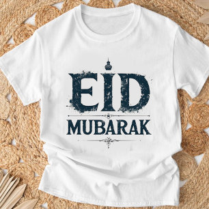 "EID MUBARAK" T-Shirt Graphique de Fête Islamique
