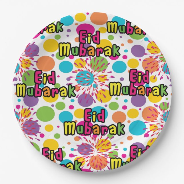 Eid Splash Plate 9" (Front)
