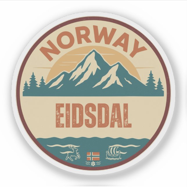 Eidsdal, Norge Norway (Front)