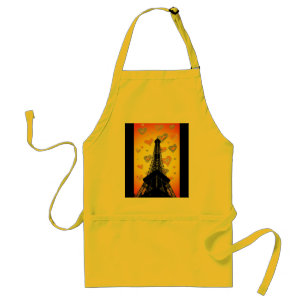 Eifel Tower Hearts Apron