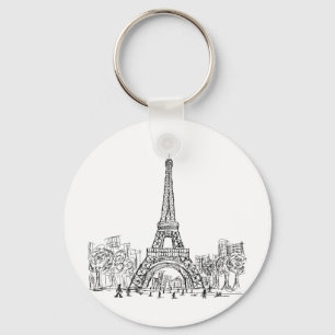 Eifel Tower Paris Keychain