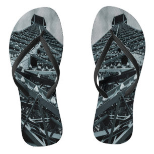 Eifel tower Paris Steel and the sky Flask Socks Flip Flops