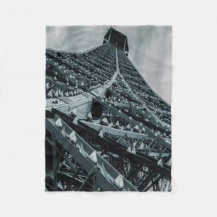 Eifel tower Paris Steel and the sky Fleece Blanket