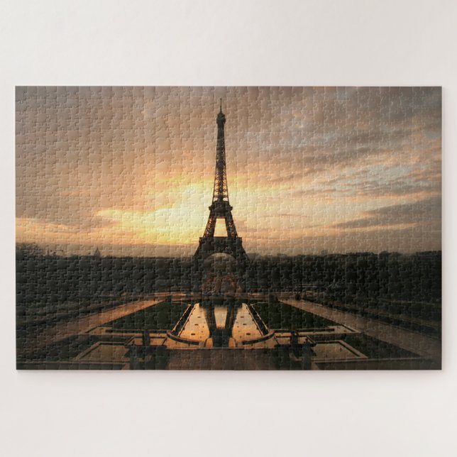 eiffel dawn jigsaw puzzle (Horizontal)
