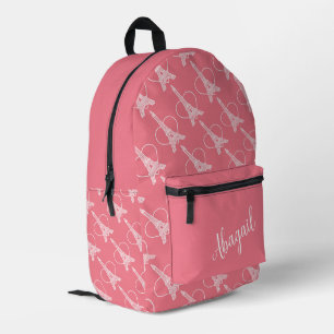 Eiffel Elegance Backpack — Customizable Style
