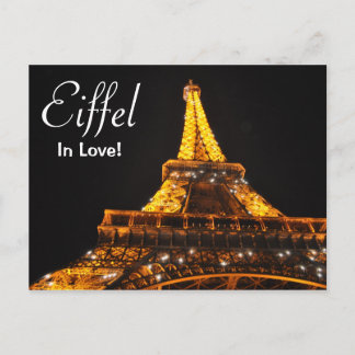 Eiffel In Love Postcard
