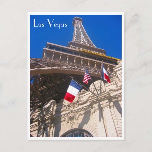 eiffel las vegas postcard (Front)