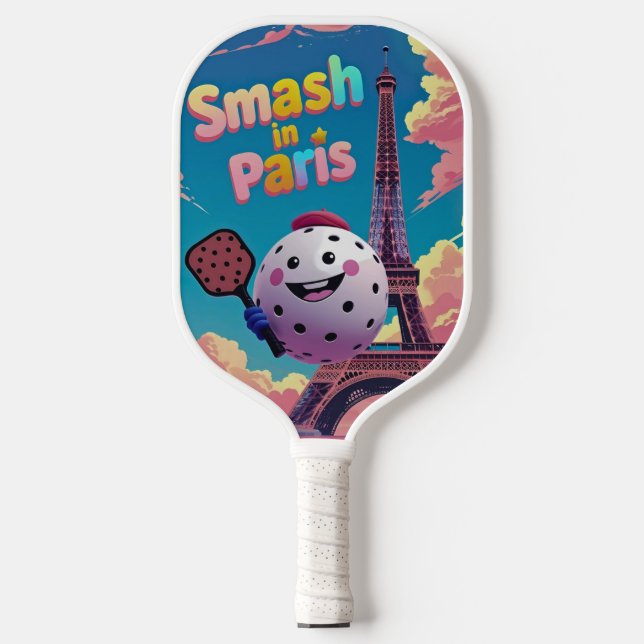  Eiffel Smash – Paris Pickleball Design Pickleball Paddle (Front)