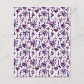 Eiffel Tour & Vin Aquarelle Papier papier