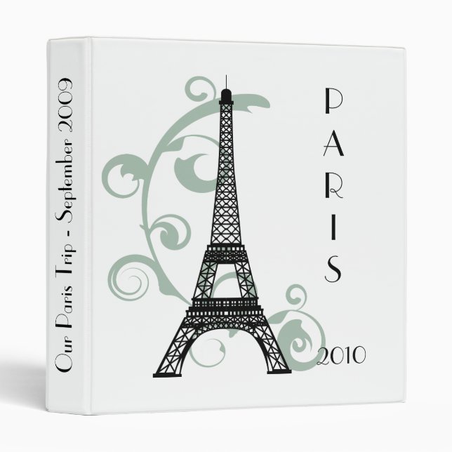Eiffel Tower 1" Photo Binder - TBA (Front/Spine)