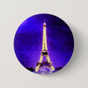 Eiffel Tower 2 Inch Round Button
