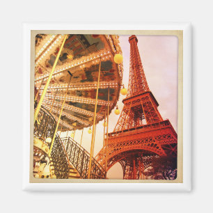 Eiffel Tower and Carrousel Magnet