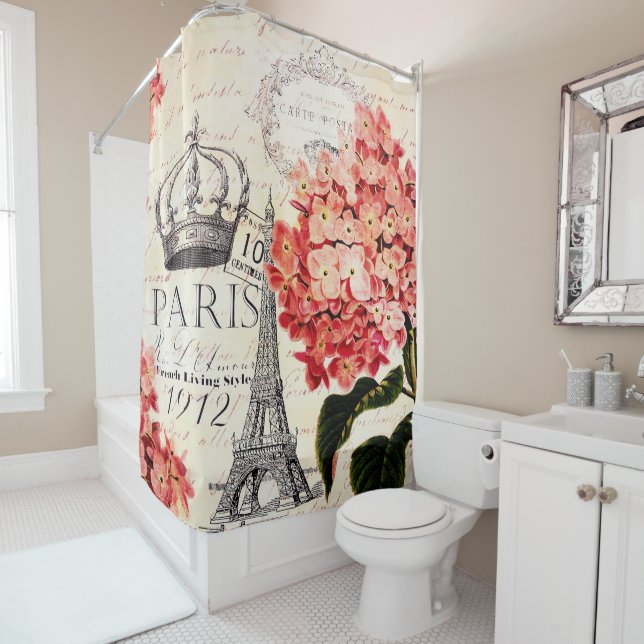 Eiffel Tower and hydrangea  (In Situ)